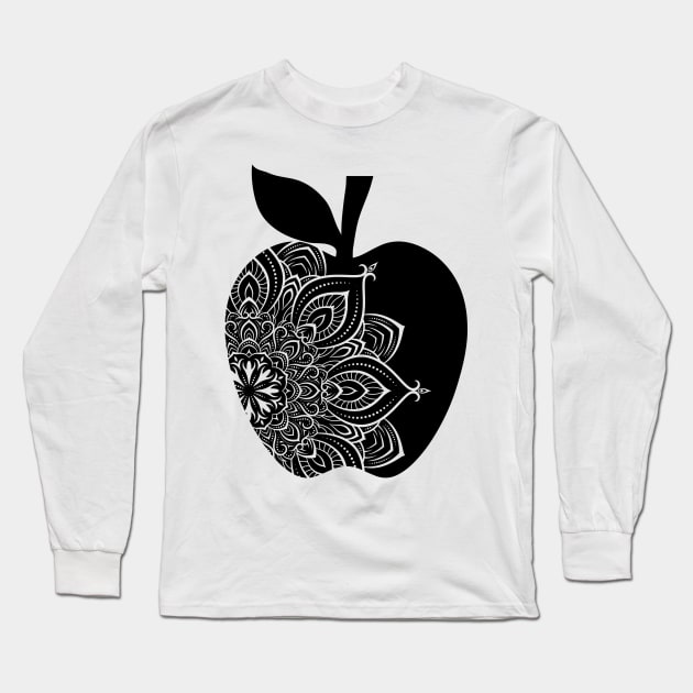 Ornamental Apple Long Sleeve T-Shirt by Usea Studio